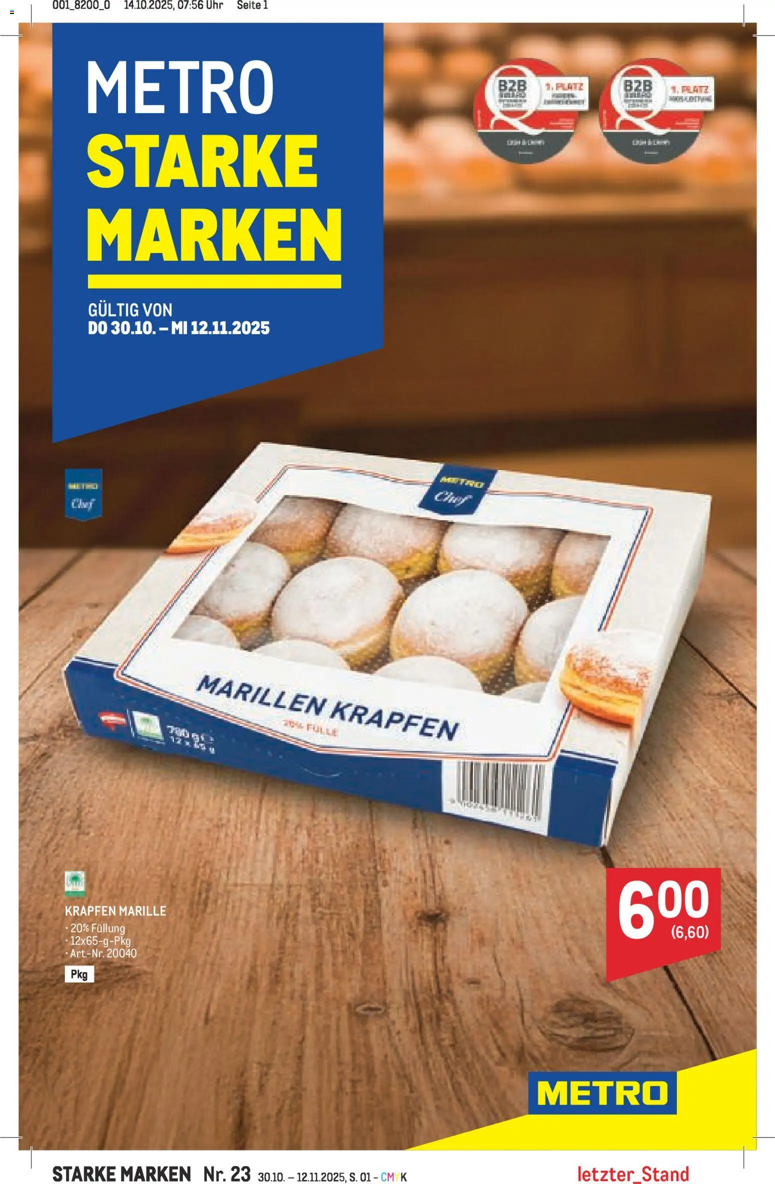 Metro Starke Marken - Seite 1- gültig ab 30.10.2025