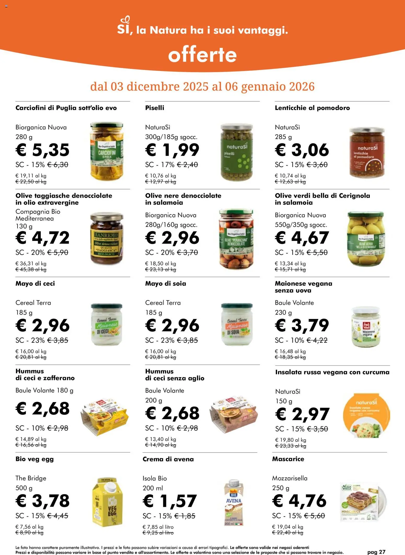 Volantino Natura Sì	 - pagina 27 - valido dal 03/12/2025