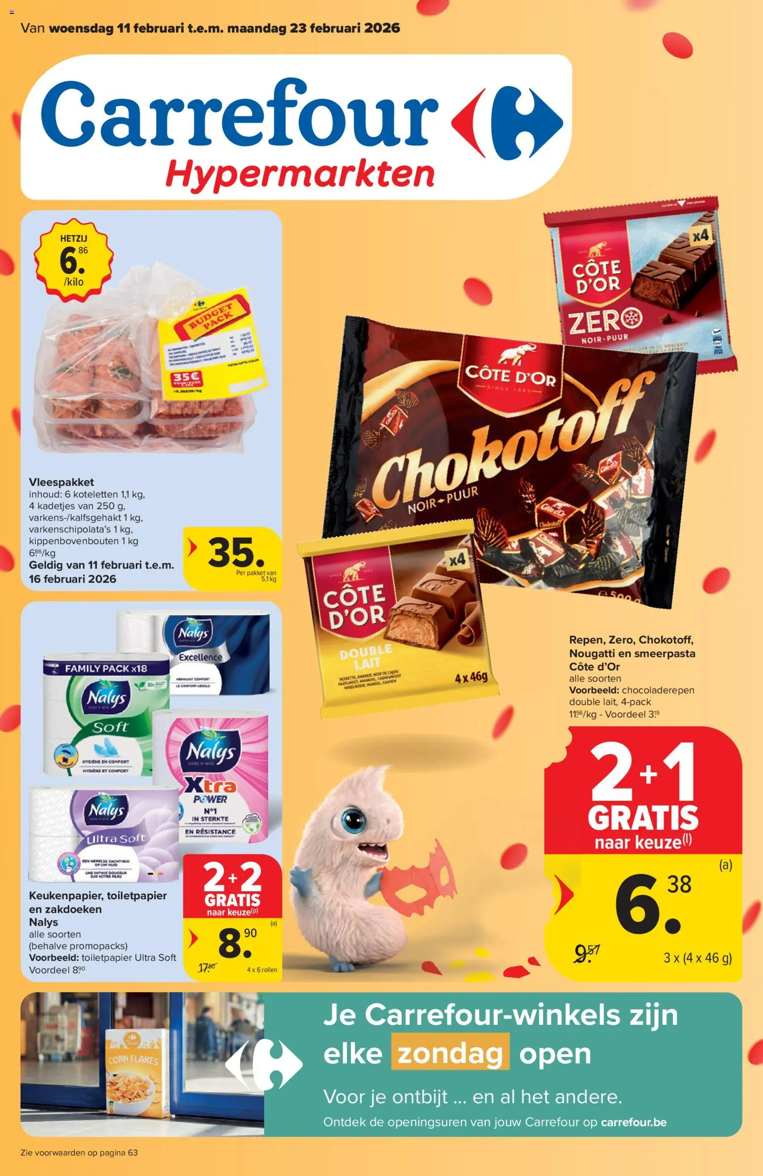 Carrefour folder week 7 - pagina 1- geldig vanaf 11/02/2026