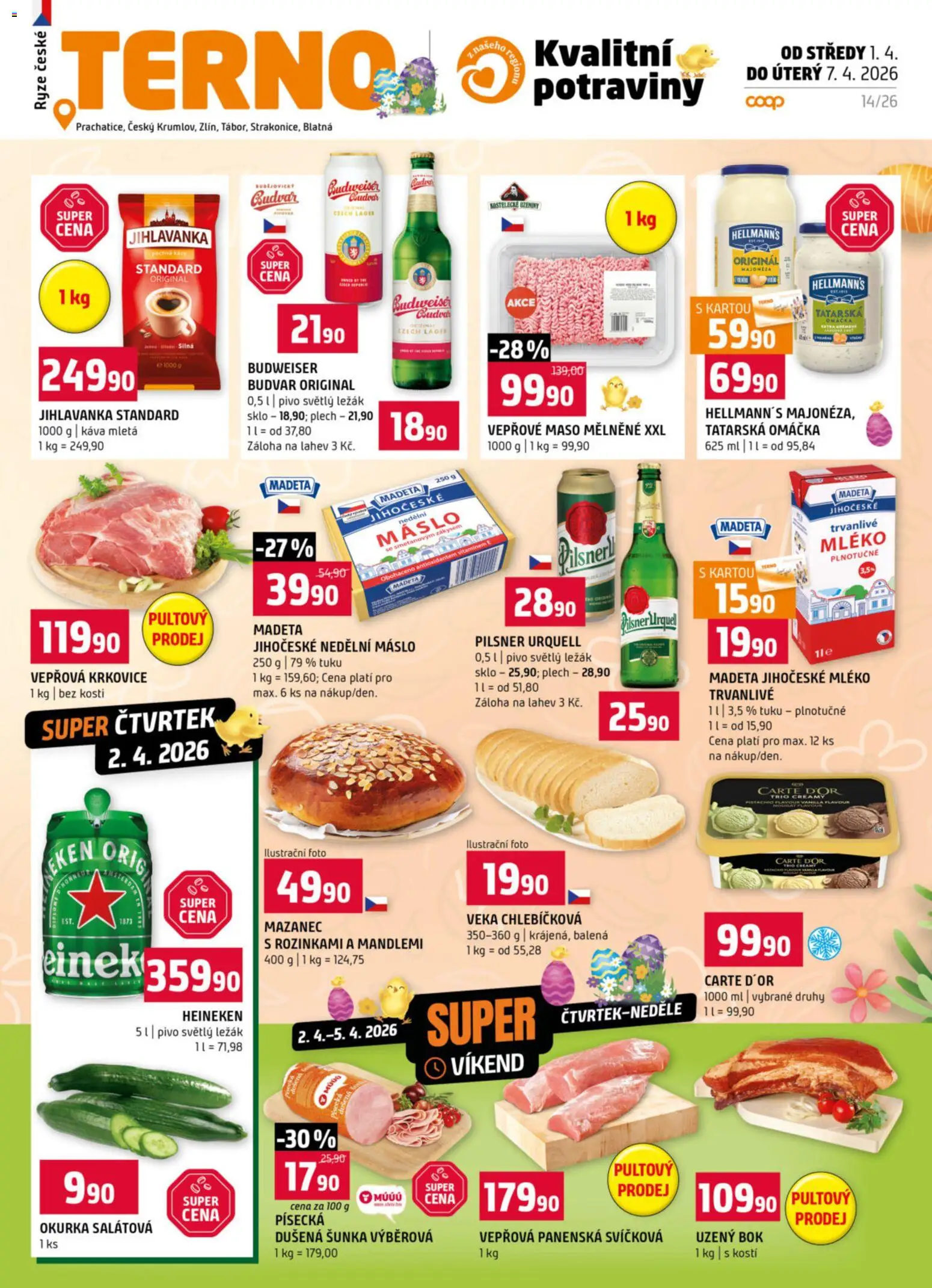 Terno leták - strana 1- platný od 01.04.2026