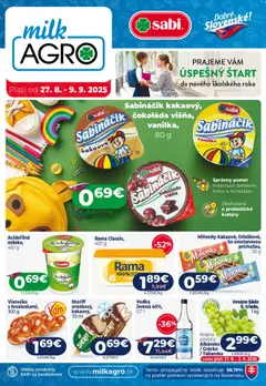 Milk Agro leták platný od 27.08.2025