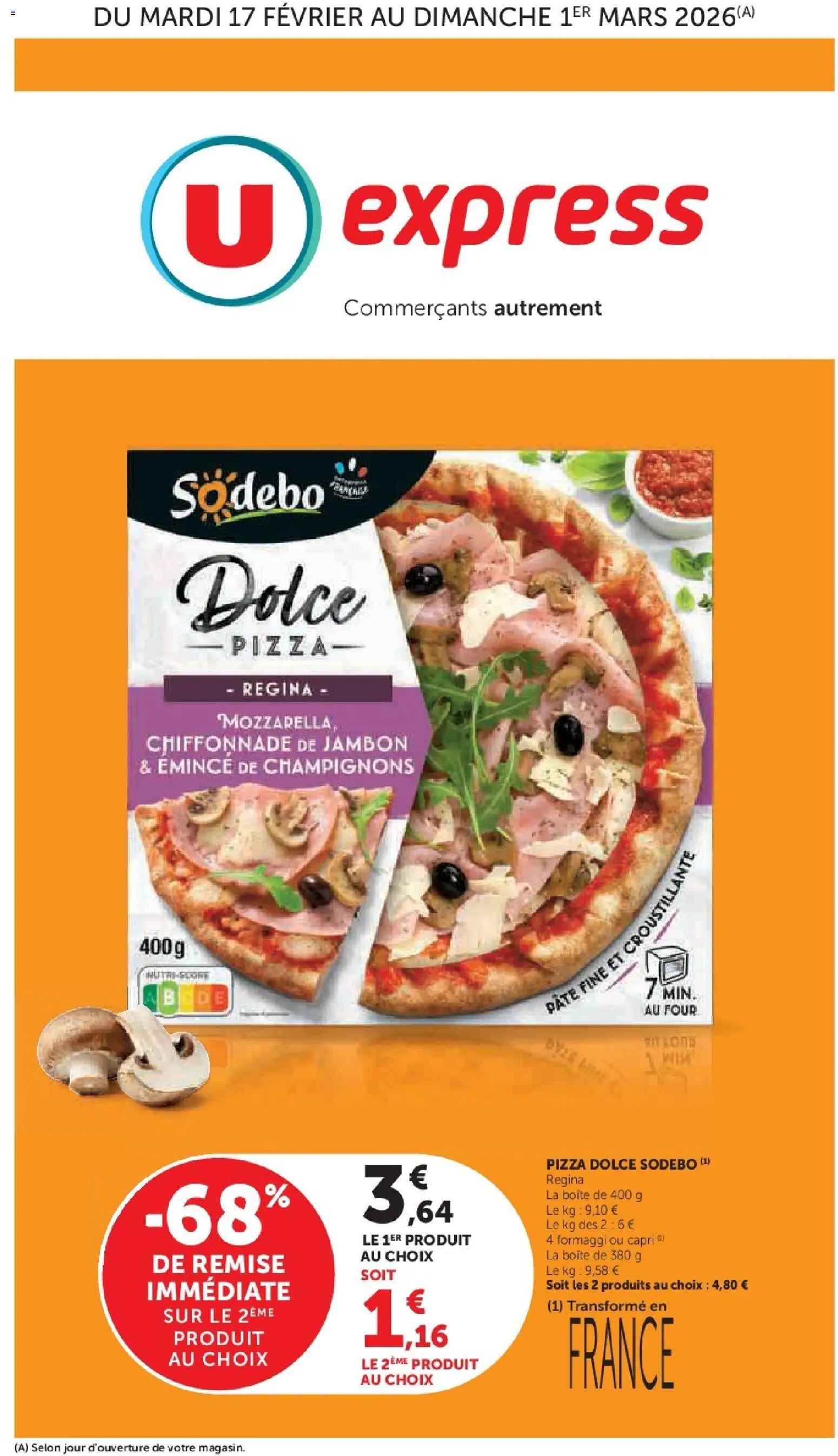 U Express Prospectus - page 1 - valable à partir du 17/02/2026