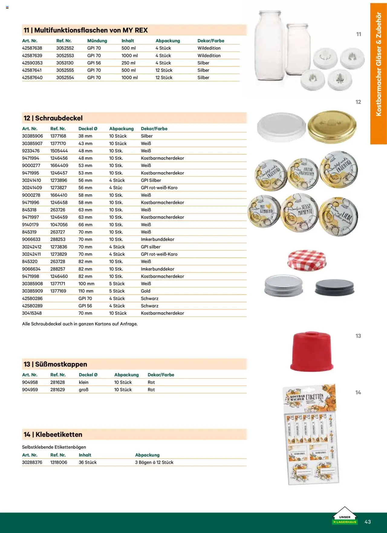 Lagerhaus Katalog Most & Saft - Seite 43- gültig ab 25.06.2025