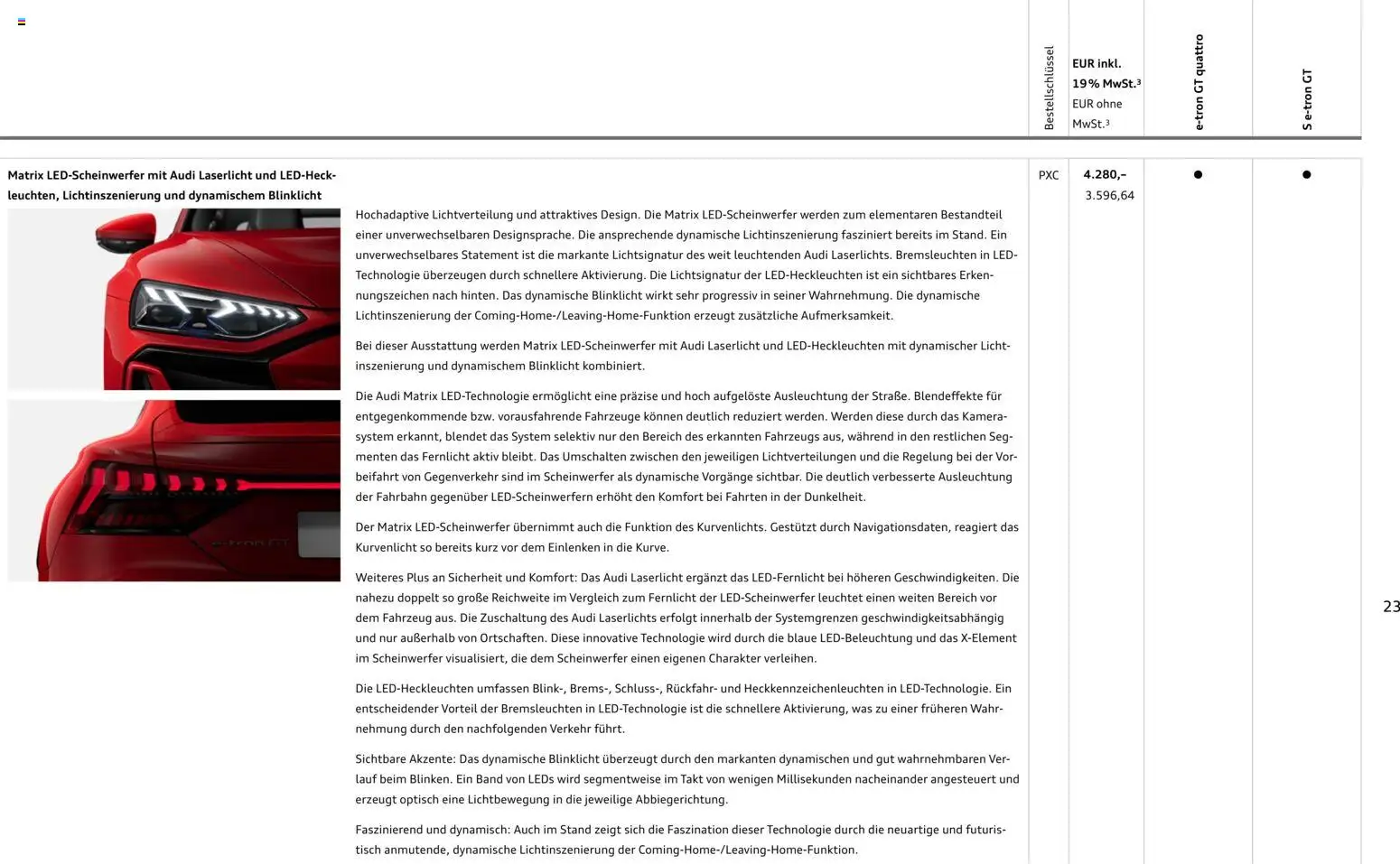 Audi e-tron GT - Seite 23 - gültig ab 28.10.2025