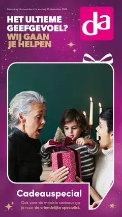 Da - Dadeauspecial geldig vanaf 10-11-2025