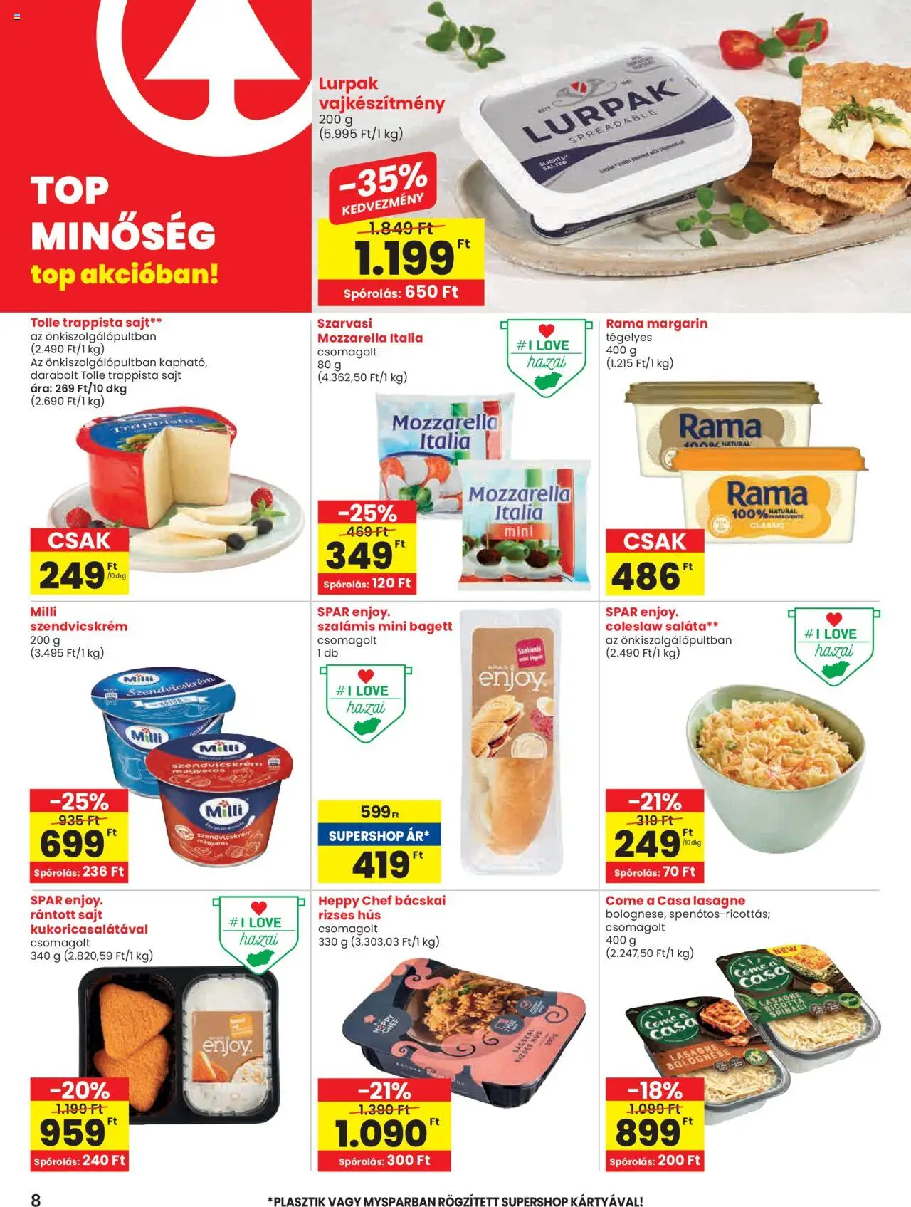 Spar Akciós újság - 8oldal - érvényes 2025.07.24.-tól