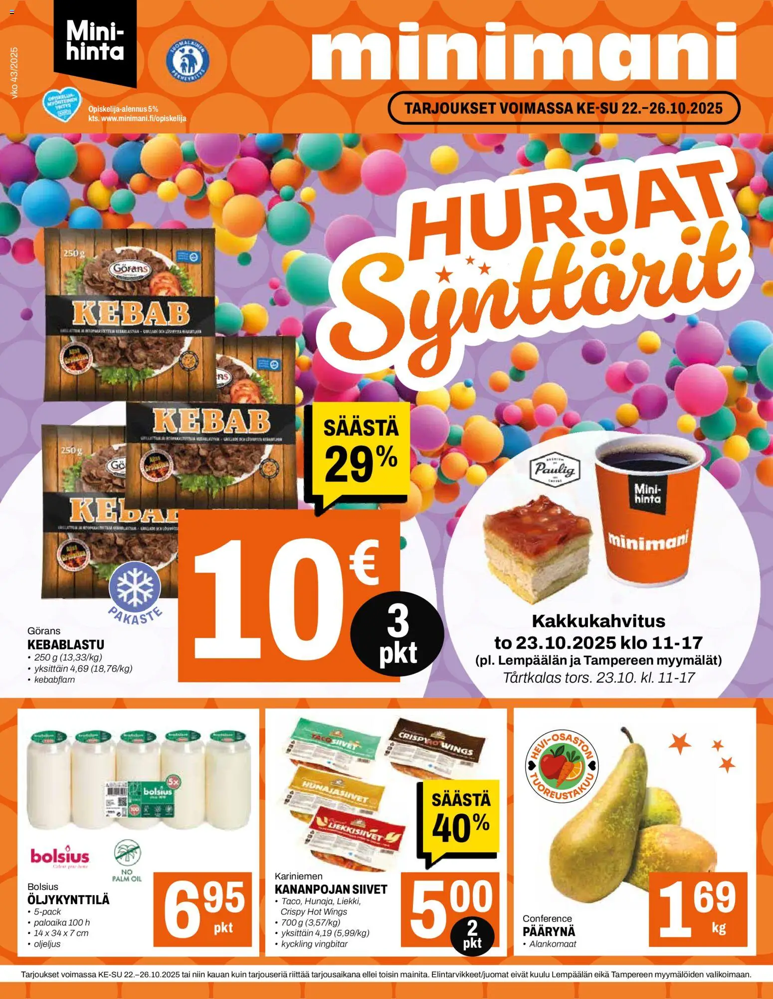 Minimani tarjoukset - sivu 1- voimassa alkaen 22/10/2025