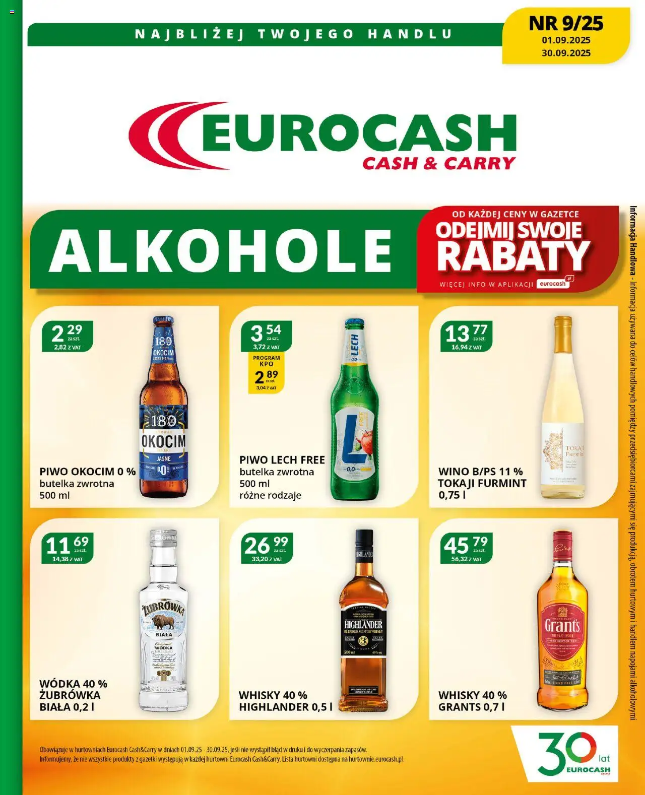 Eurocash Gazetka - Katalog Alkoholowy C&C - strona 1- ważny od 01.09.2025