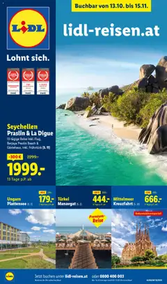 Vorschau Lidl Reise - Highlights gültig ab 13.10.2025