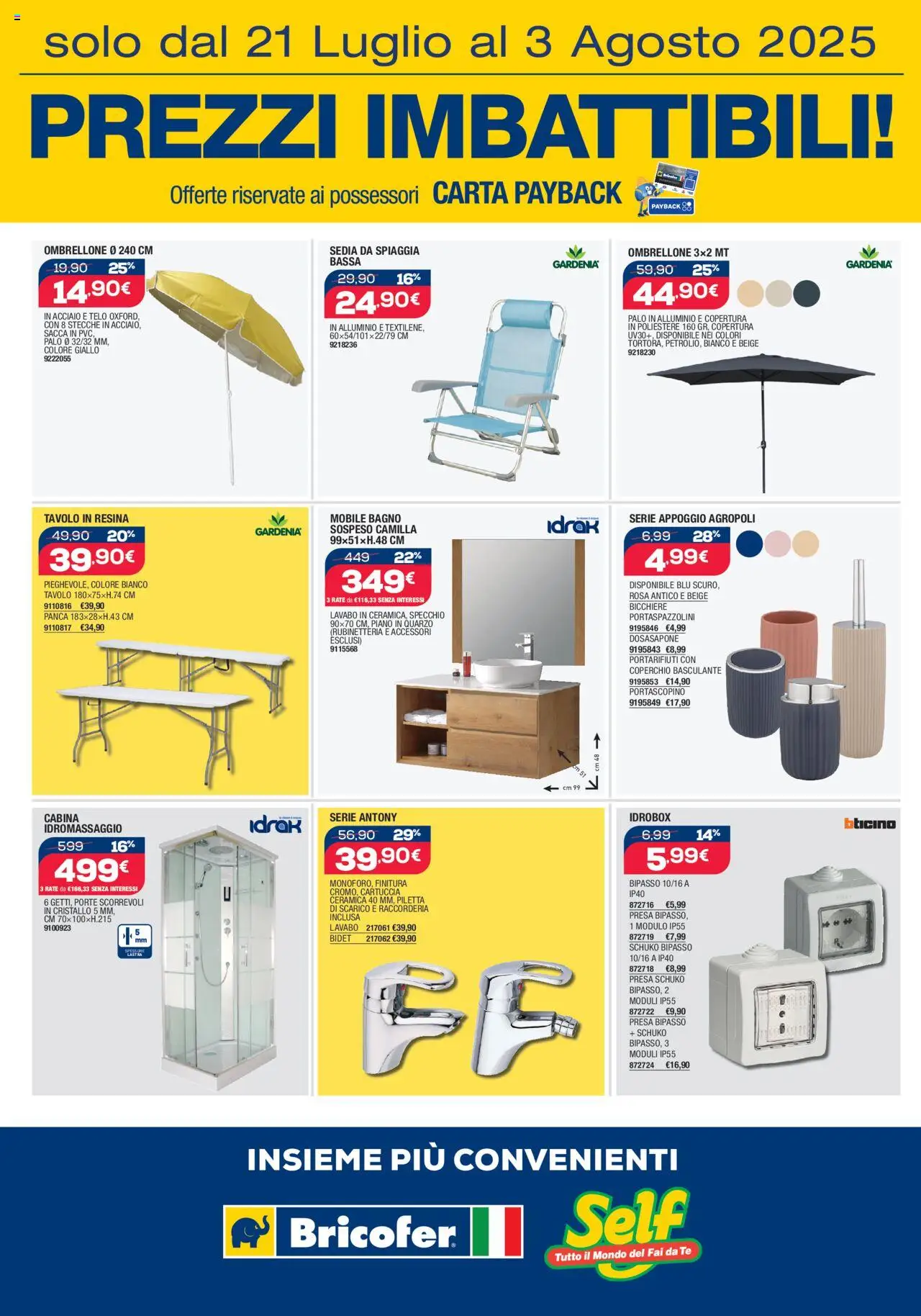 Online Catalogo Self - pagina 3 - valido dal 21/07/2025