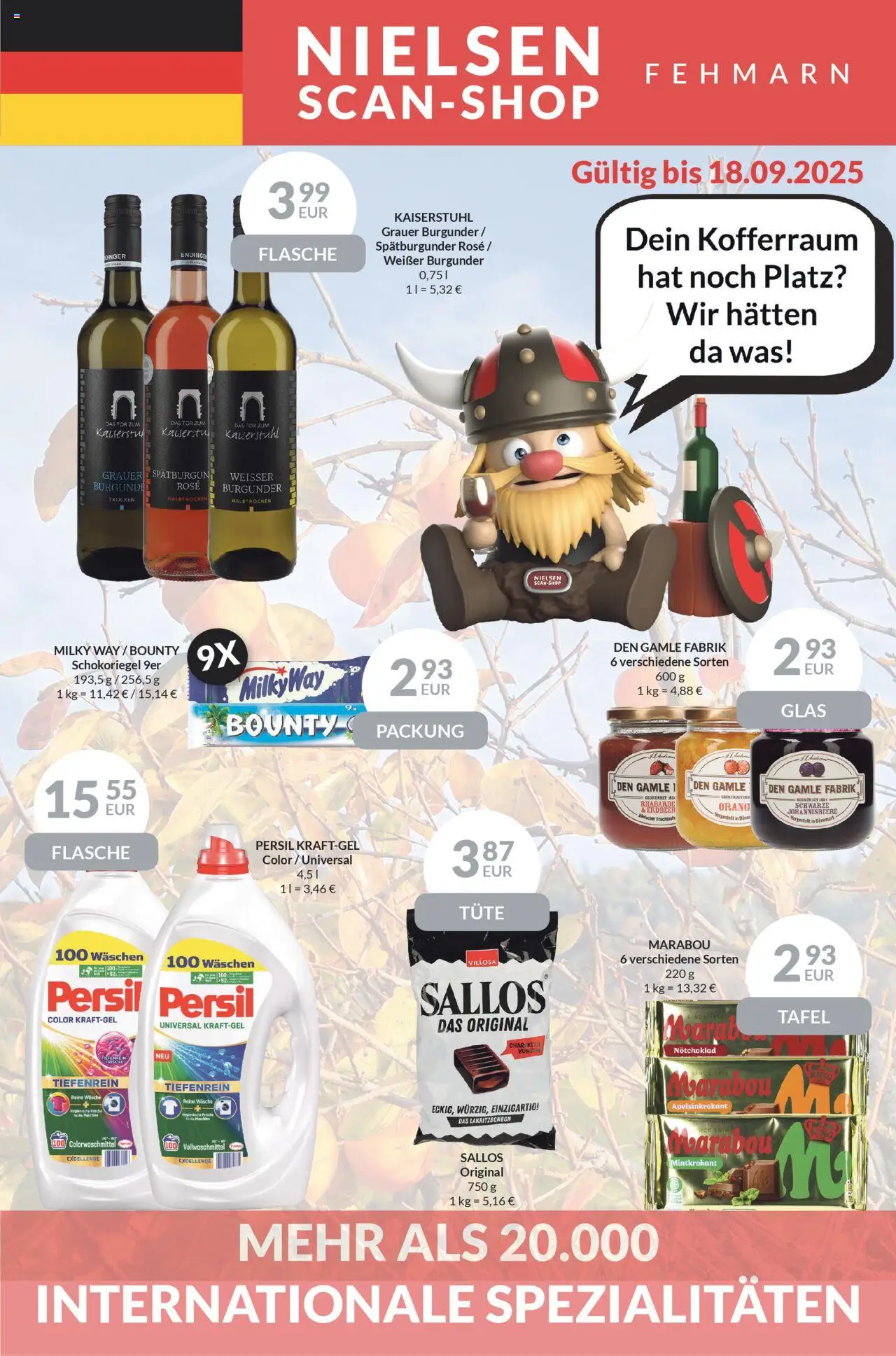 Nielsen Discount - Deutscher Prospekt - side 1- gyldig fra 08/09/2025