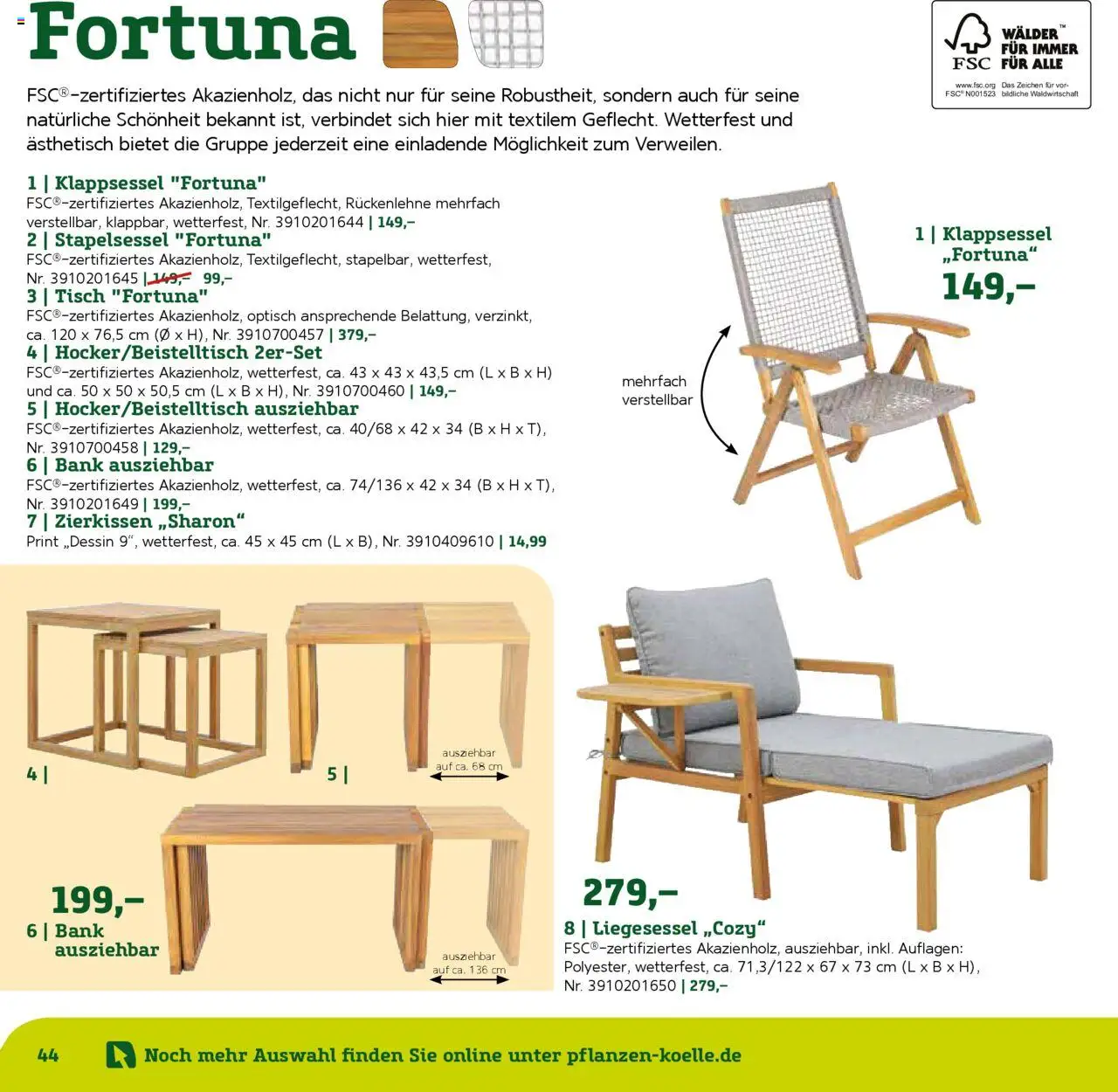 Pflanzen-Kölle Gartenmöbel Katalog 2025 - Seite 44 - gültig ab 22.01.2025