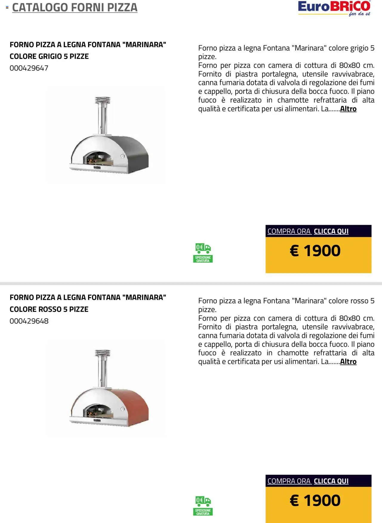 Eurobrico Forni Pizza catalogo - pagina 23 - valido dal 23/07/2025