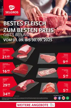 Vorschau Selgros Bestes Fleisch gültig ab 01.09.2025