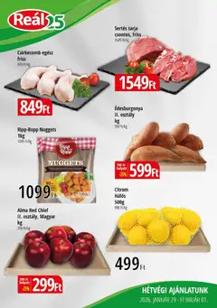 Előnézet Reál Bevásárló hétvége - Kelet Magyarország érvényes 2026.01.29.-tól