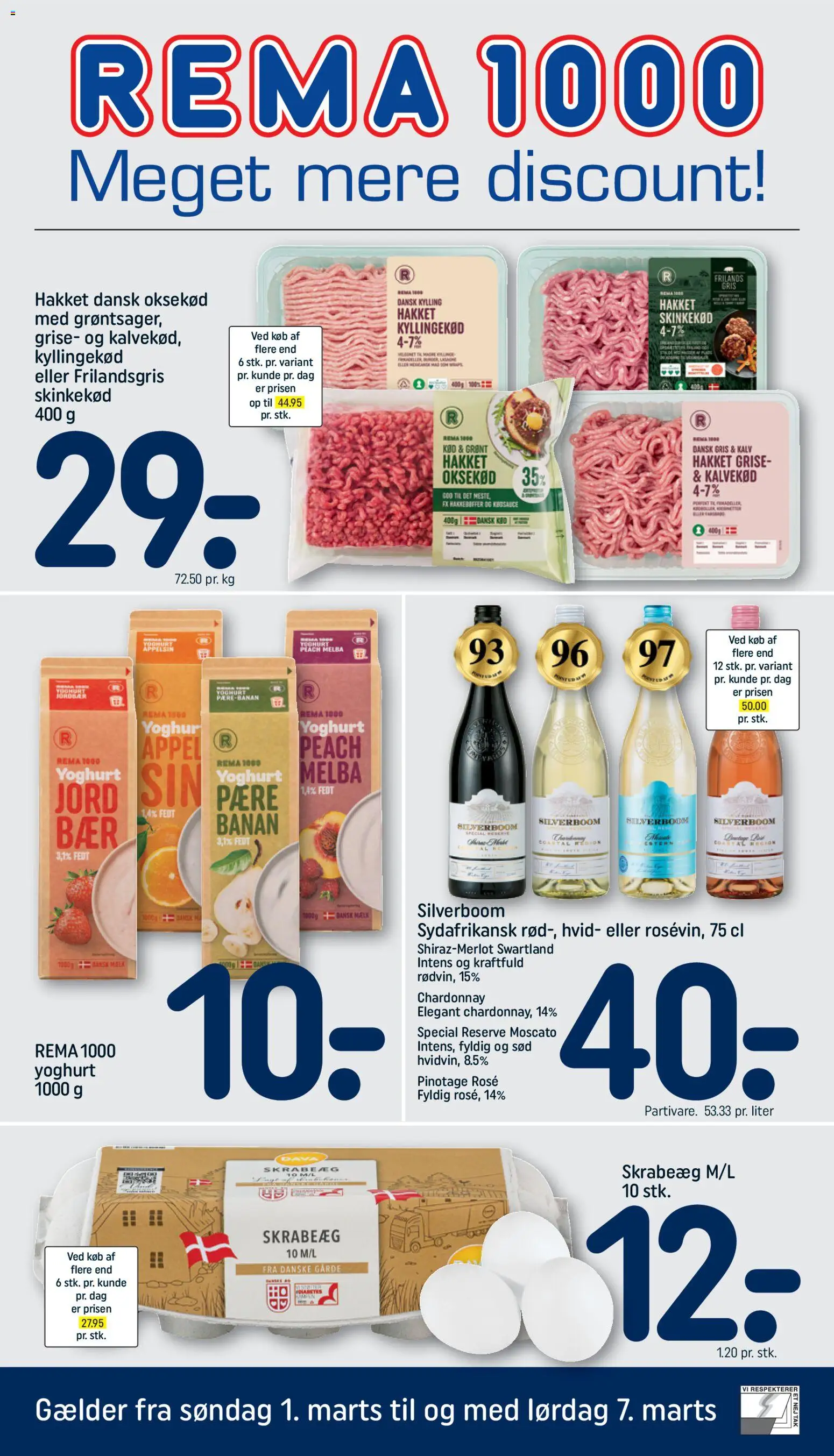Rema 1000 - Tilbudsavis - side 1- gyldig fra 01/03/2026