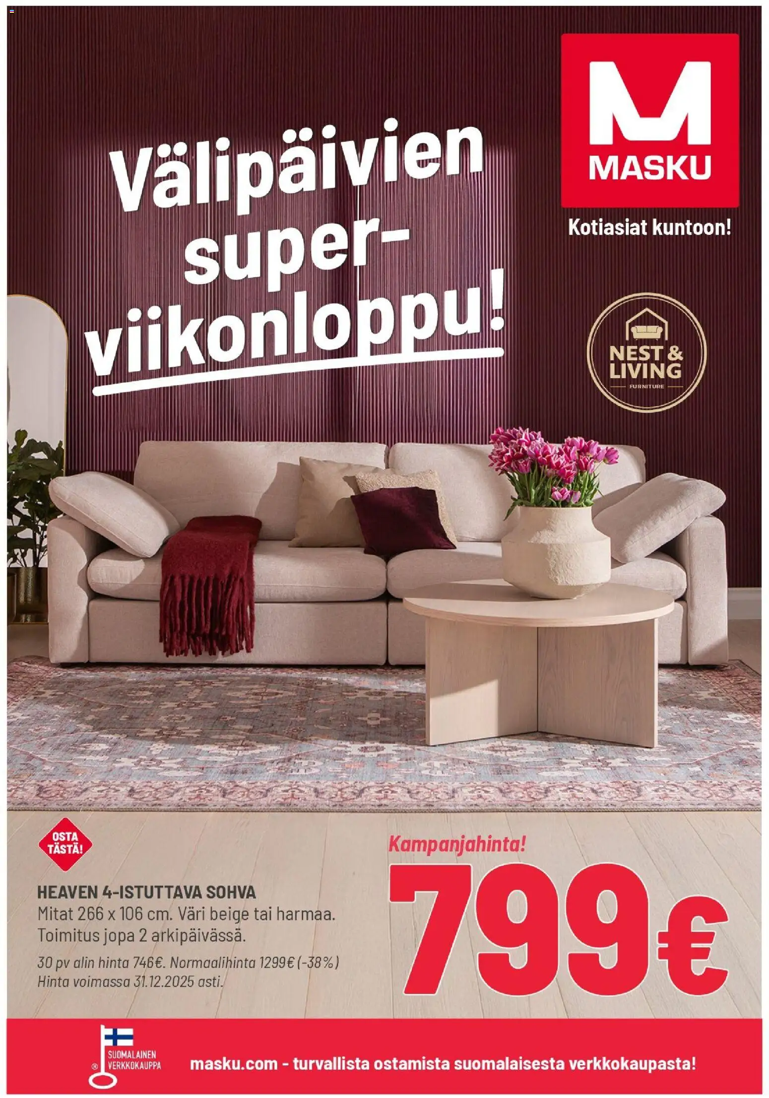 Masku tarjoukset - sivu 1- voimassa alkaen 26/12/2025