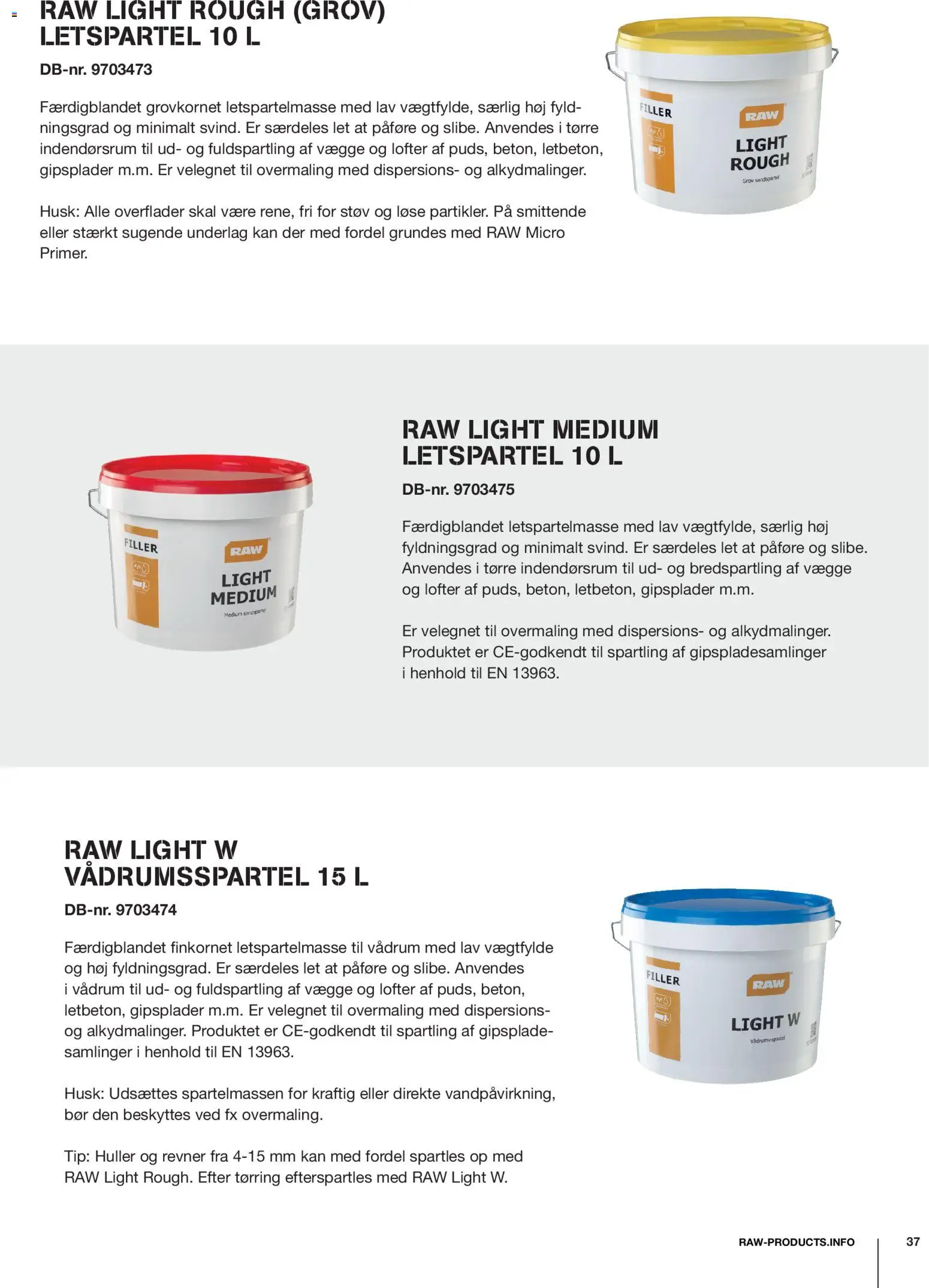 Stark - RAW Vægsystemer i gips & stål - page 37- valid from 08/12/2025