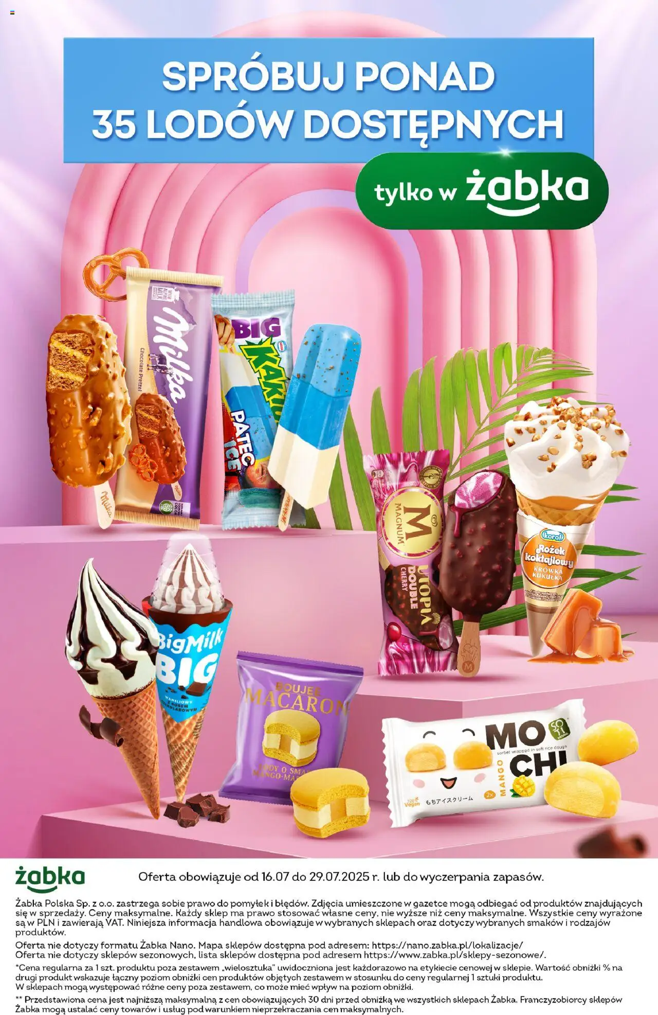 Żabka Gazetka - Lody - strona 18- ważny od 16.07.2025