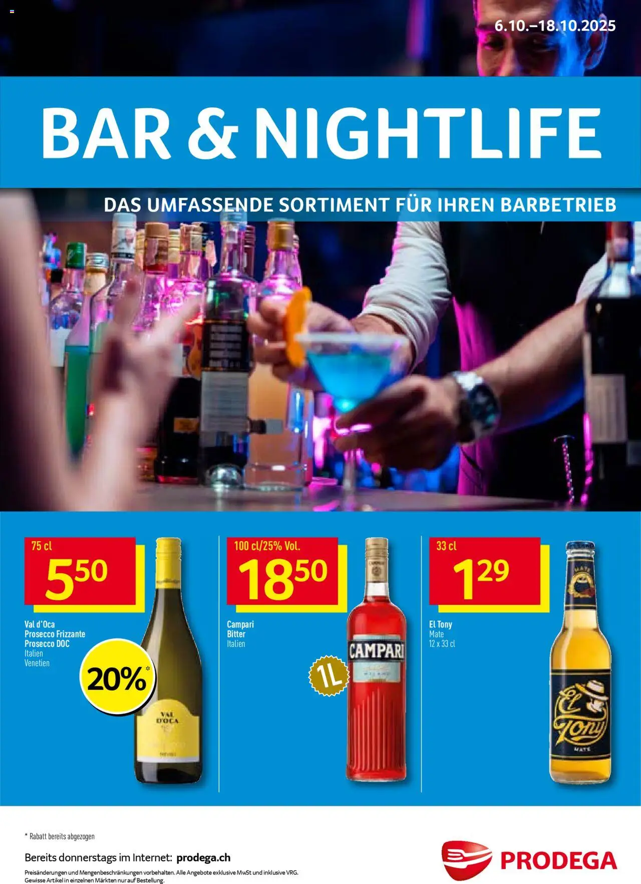 Prodega Aktionen Bar & Nightlife - Seite 1- gültig ab 06.10.2025