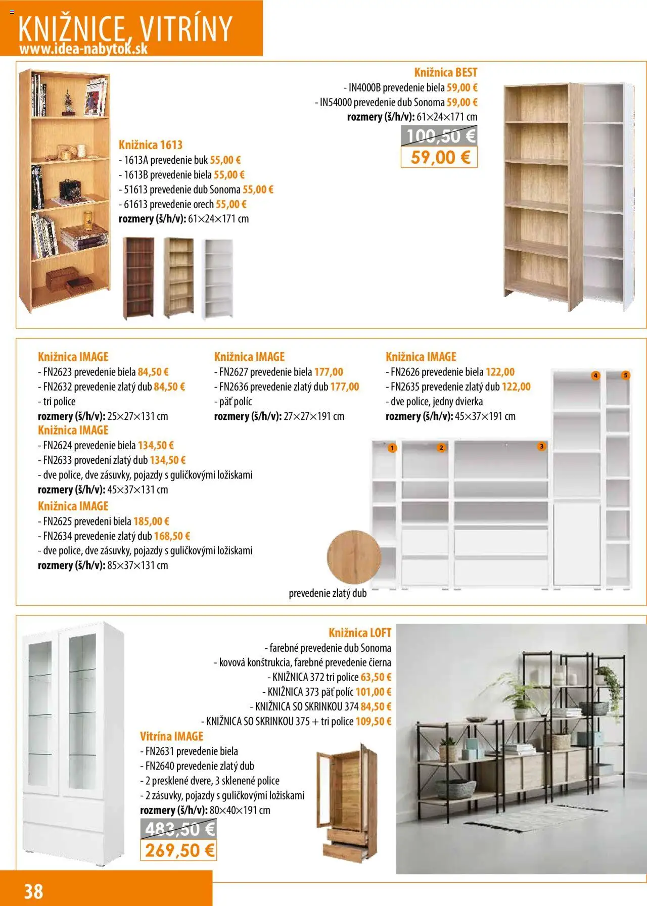 IDEA nábytok katalóg - strana 38- platný od 15.02.2025