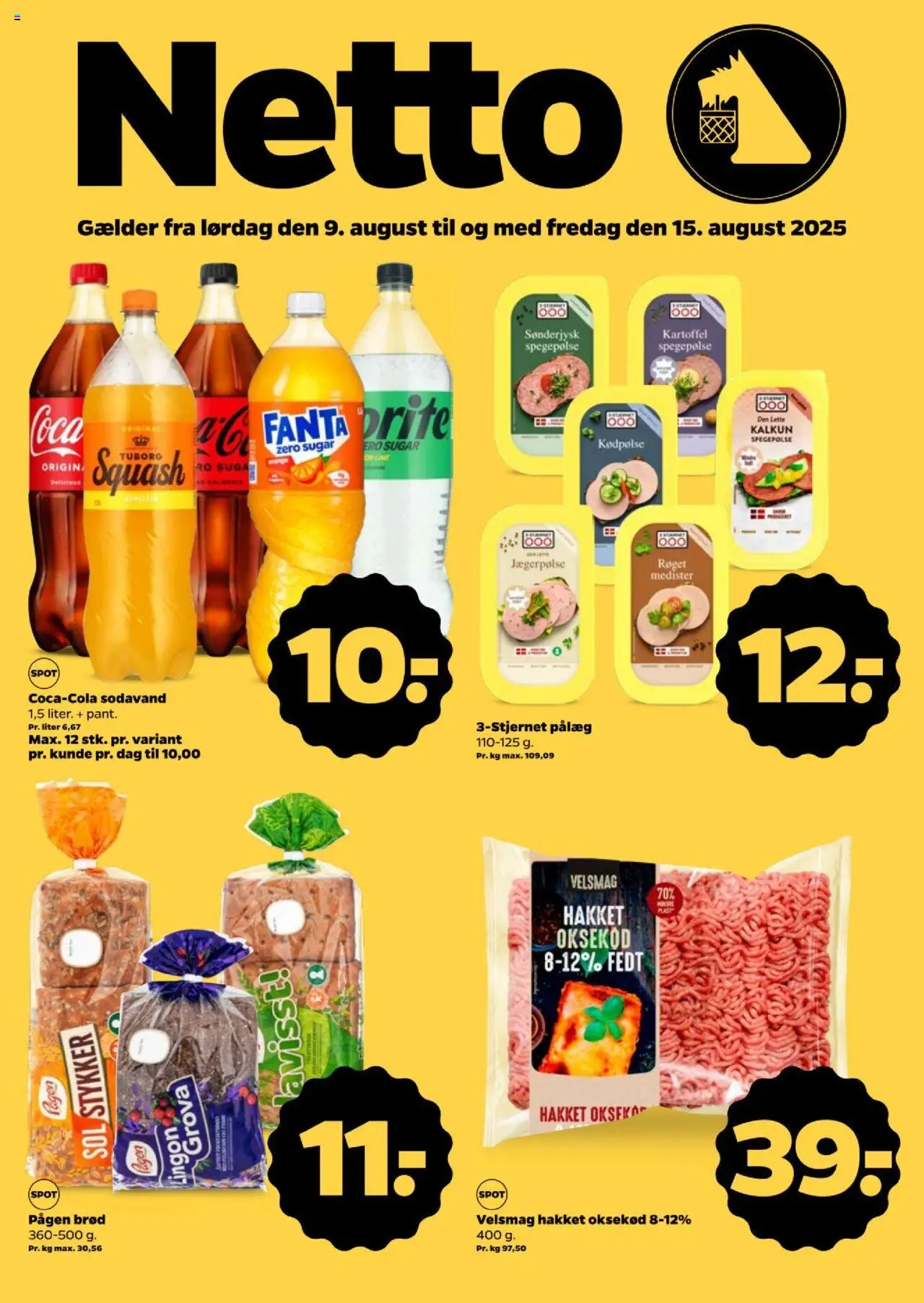 Netto - Tilbudsavis - side 1- gyldig fra 09/08/2025