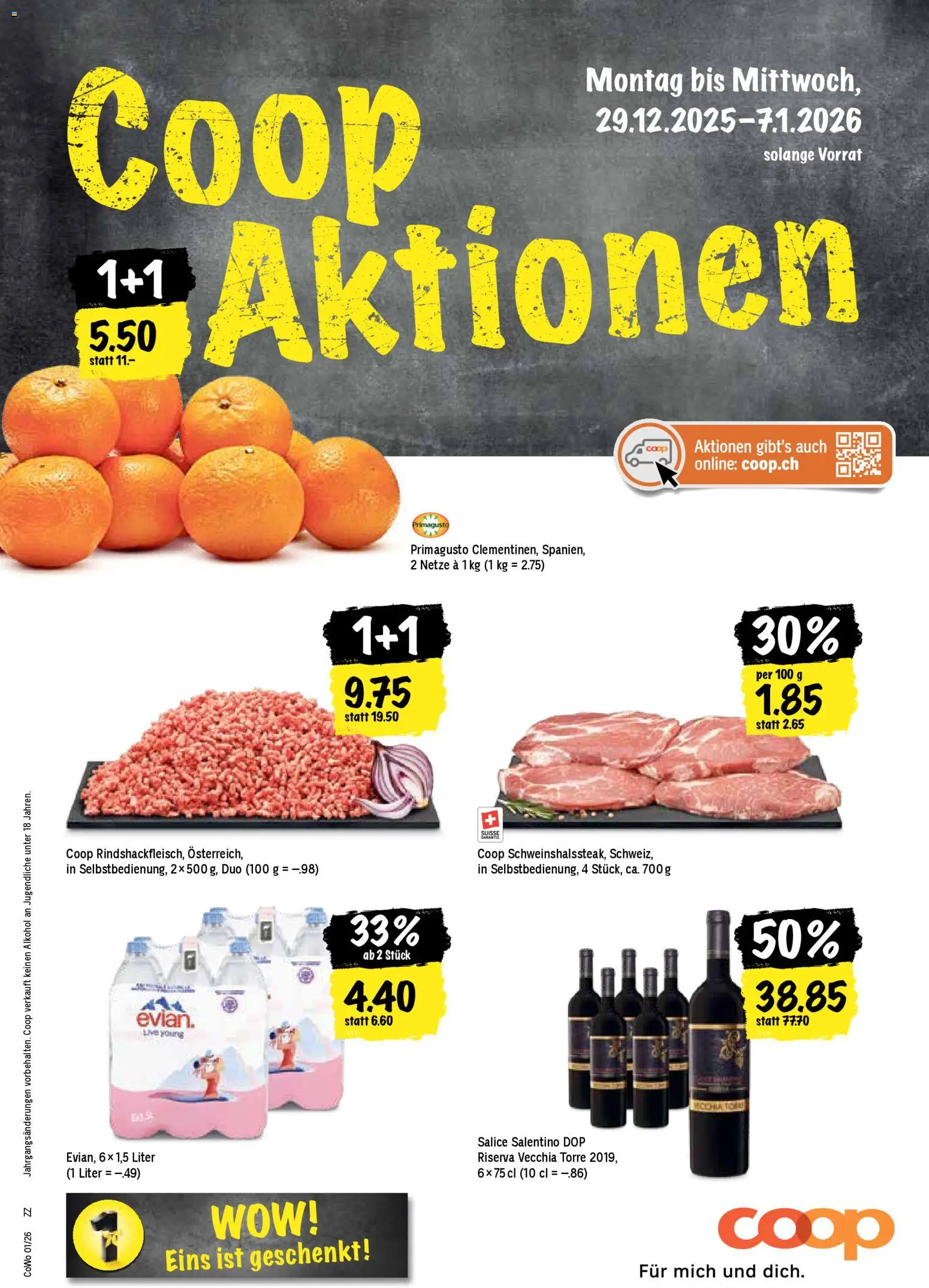 Coop Aktionen - Seite 1- gültig ab 29.12.2025