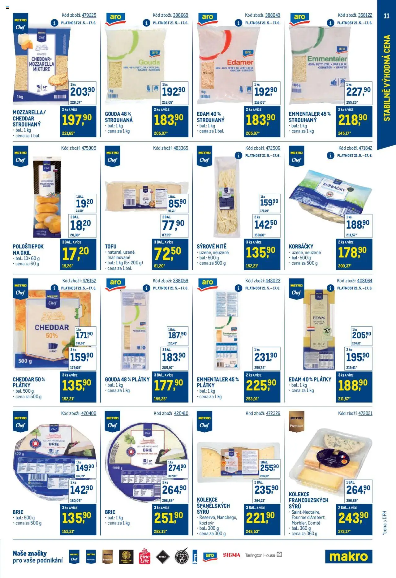 Makro leták - Stabilně výhodná cena – gastronomie - strana 11- platný od 21.05.2025