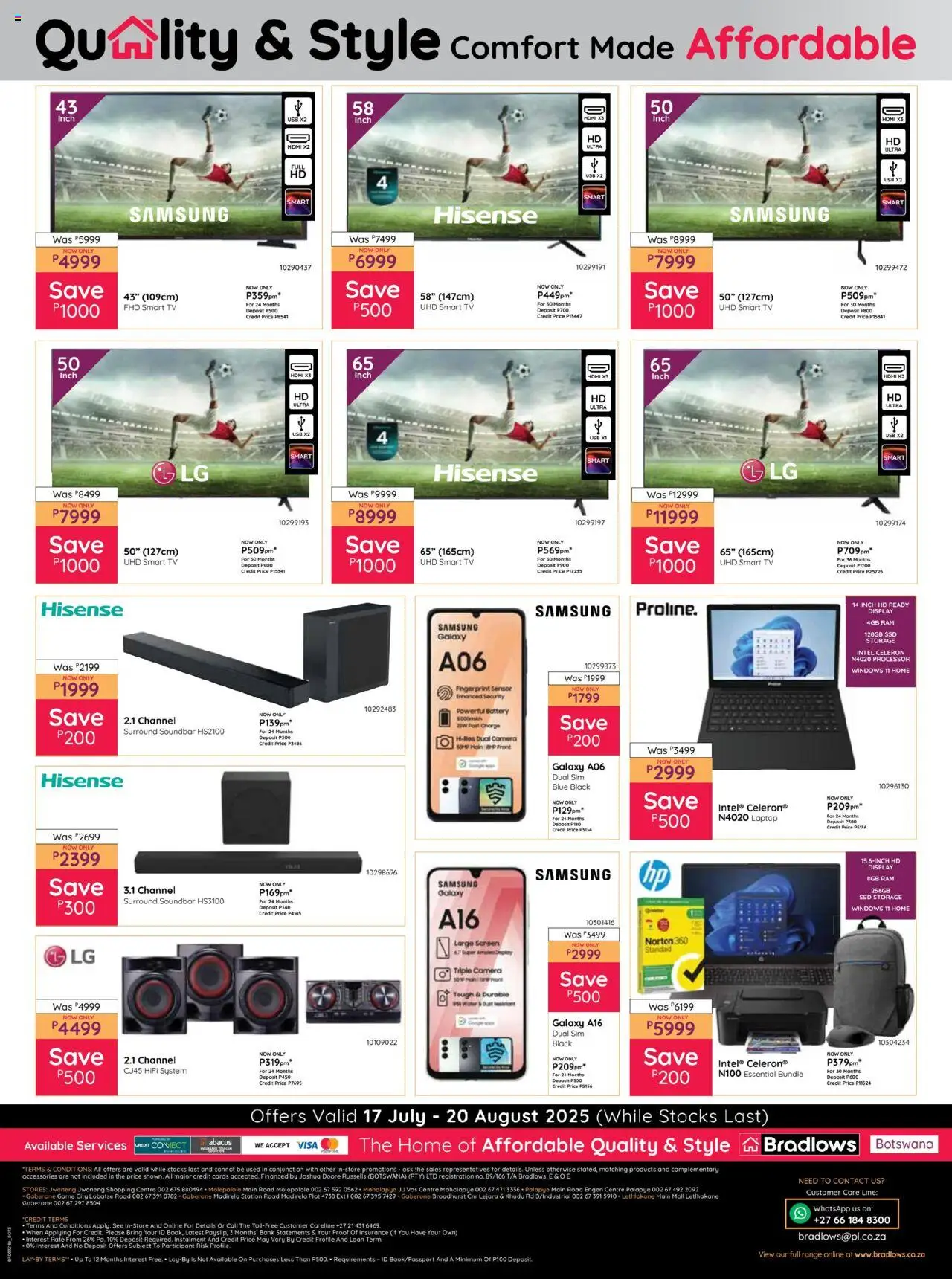Bradlows Botswana Catalogue - page 8- valid from 17/07/2025
