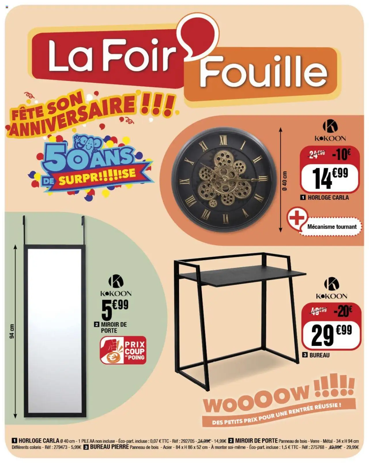 La Foir'Fouille catalogue semaine 34 - page 1 - valable à partir du 20/08/2025