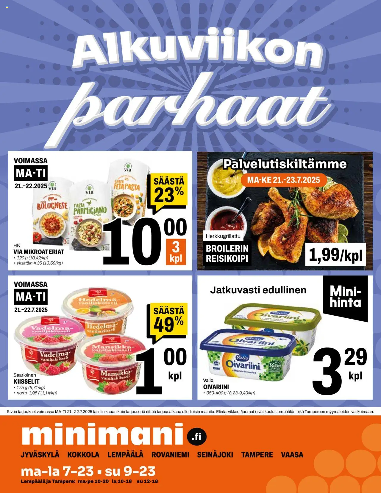 Minimani tarjoukset - sivu 12- voimassa alkaen 16/07/2025