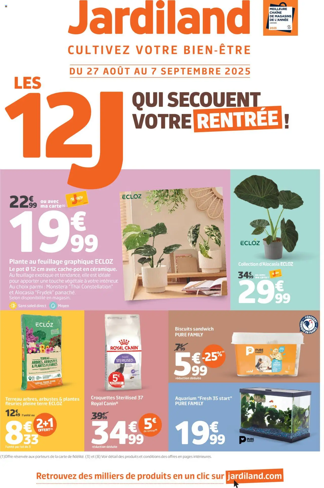 Jardiland catalogue - page 1 - valable à partir du 27/08/2025