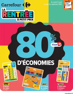 Aperçu Carrefour catalogue 80% d'économies valable à partir du 12/08/2025