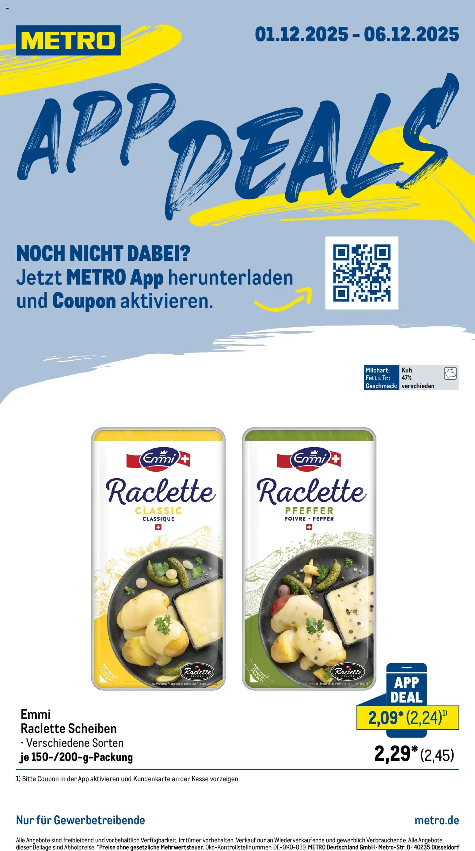 Metro App Deals - Seite 1 - gültig ab 01.12.2025