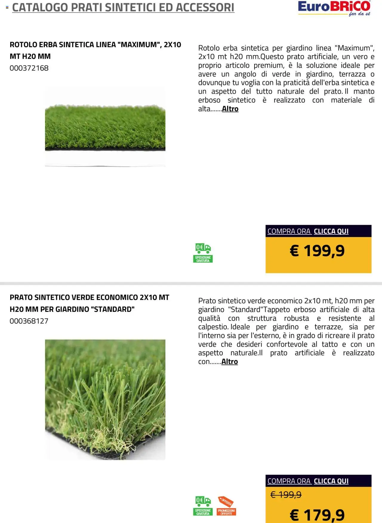 Eurobrico Prati sintetici ed Accessori catalogo - pagina 6 - valido dal 23/07/2025
