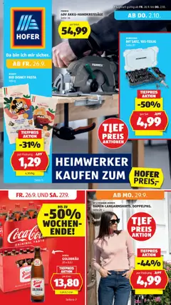 Vorschau Hofer Flugblatt gültig ab 26.09.2025