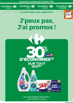 Aperçu Carrefour contact J'peux pas j'ai promos valable à partir du 01/01/2026