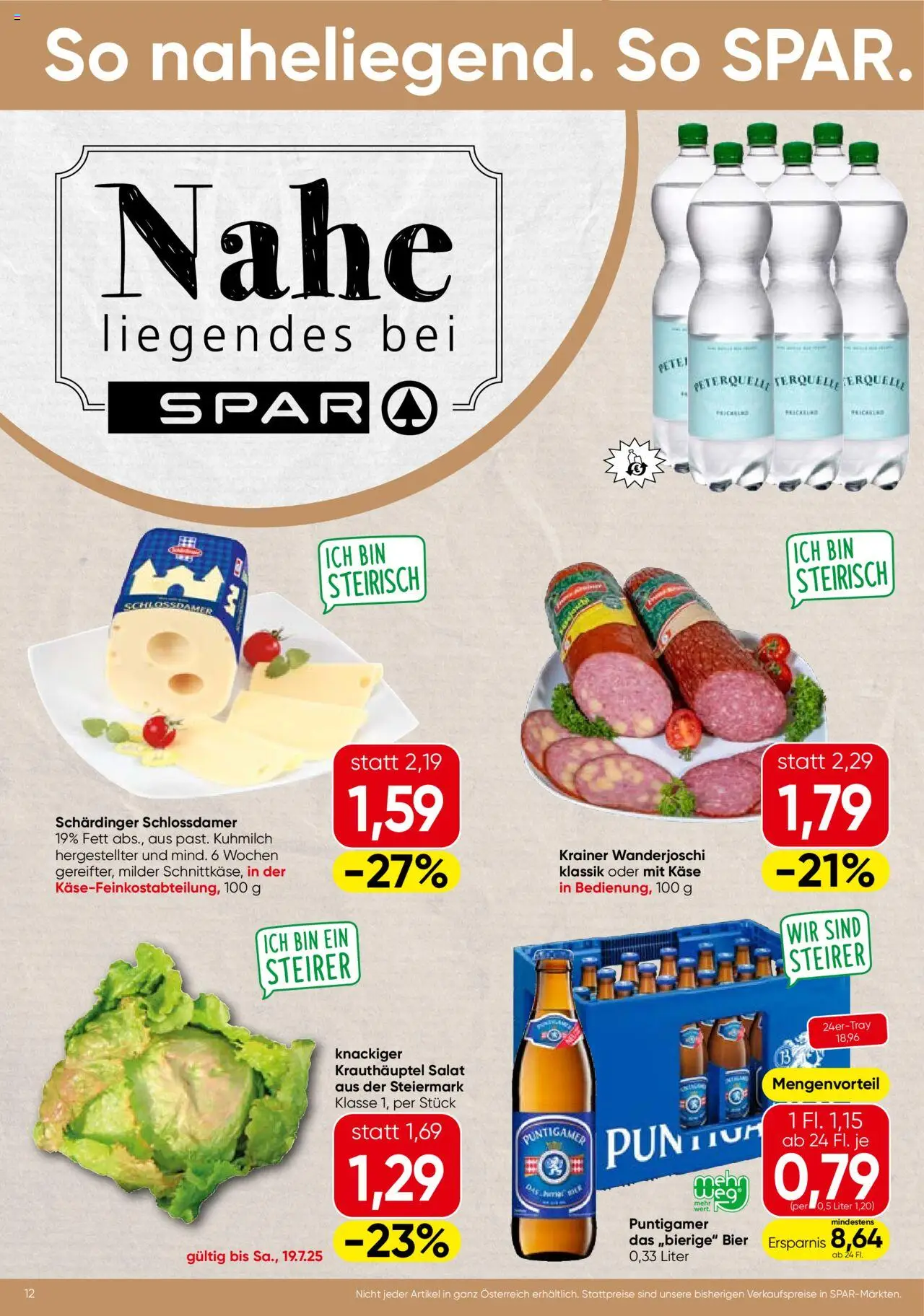 Spar Flugblatt - Steiermark - Seite 12- gültig ab 17.07.2025