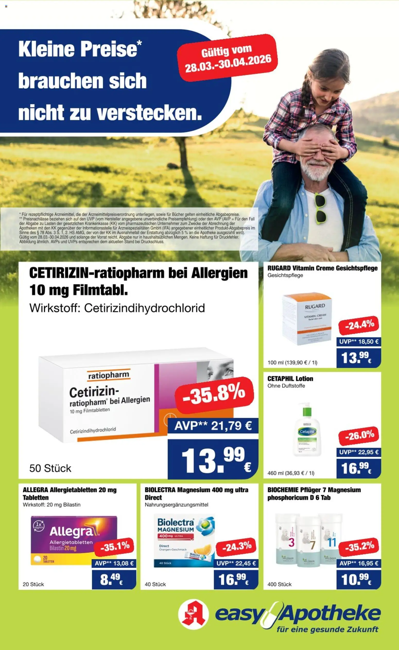 Easy Apotheke Prospekt 	 - Seite 1 - gültig ab 28.03.2026