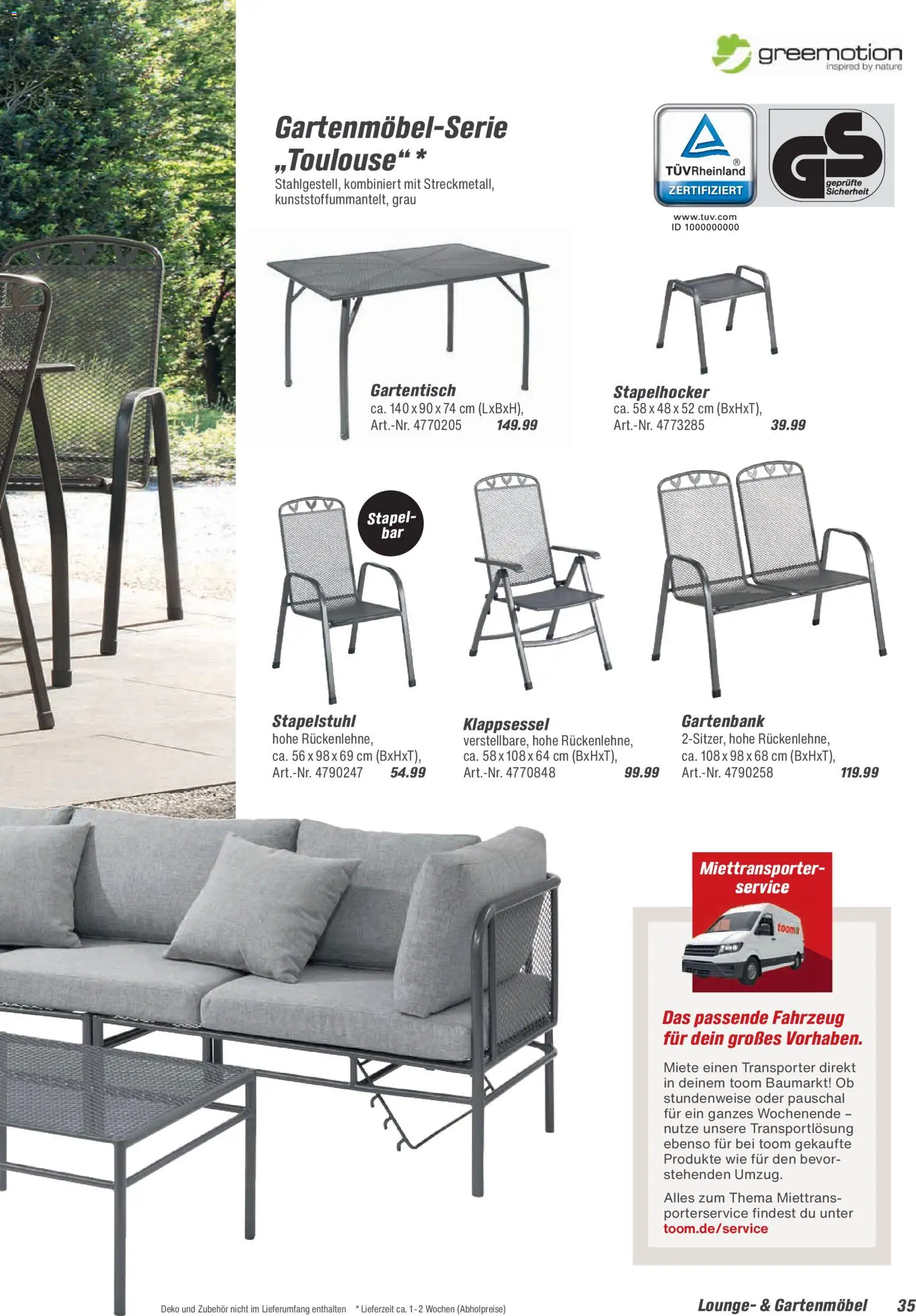 Toom Baumarkt  Gartenmöbel & Solar-Leuchten 2026 - Seite 35 - gültig ab 01.01.2026