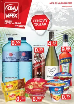 CBA Verex leták platný od 17.07.2025