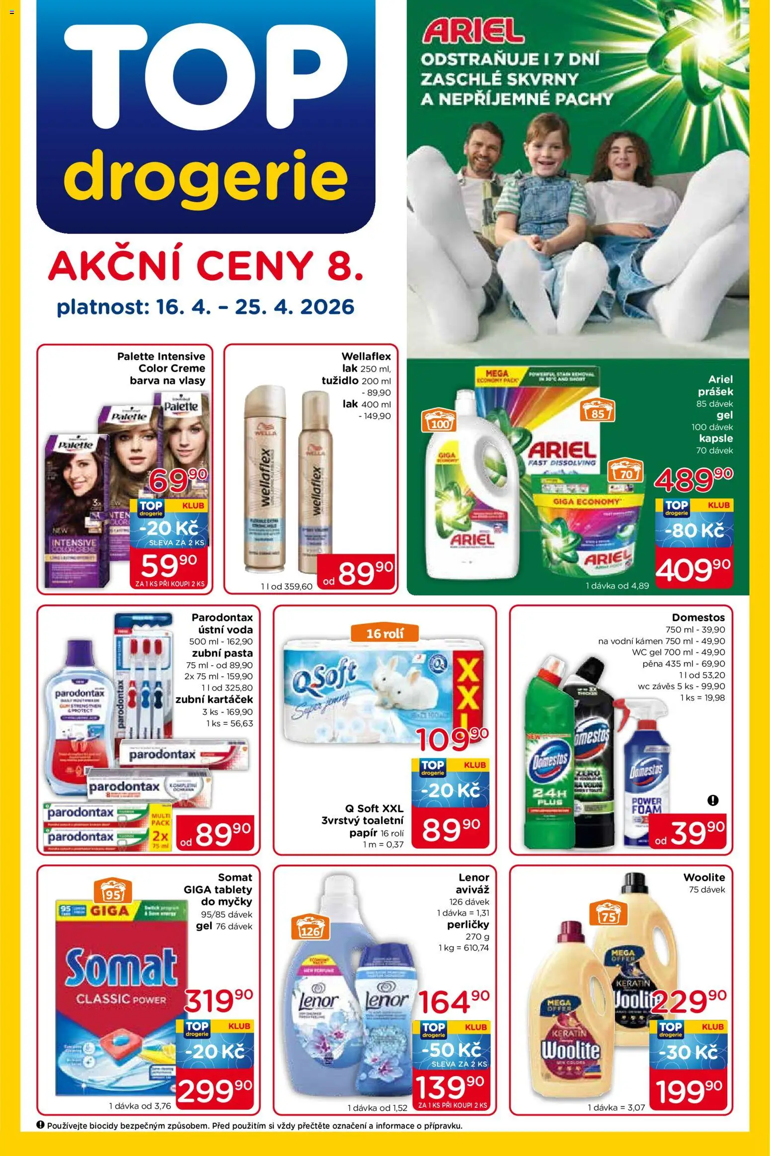 Top drogerie leták - strana 1- platný od 16.04.2026