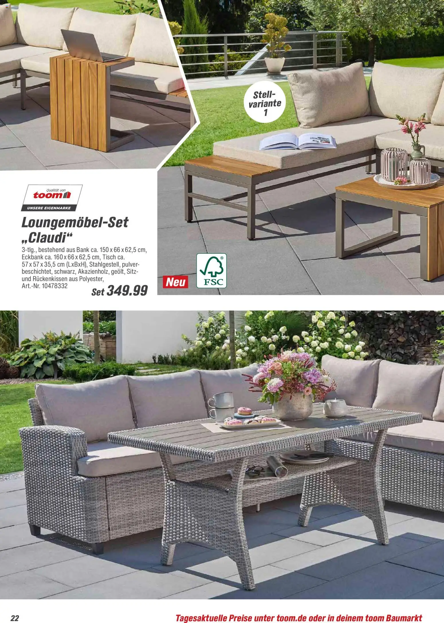 Toom Baumarkt  Gartenmöbel & Solar-Leuchten 2026 - Seite 22 - gültig ab 01.01.2026