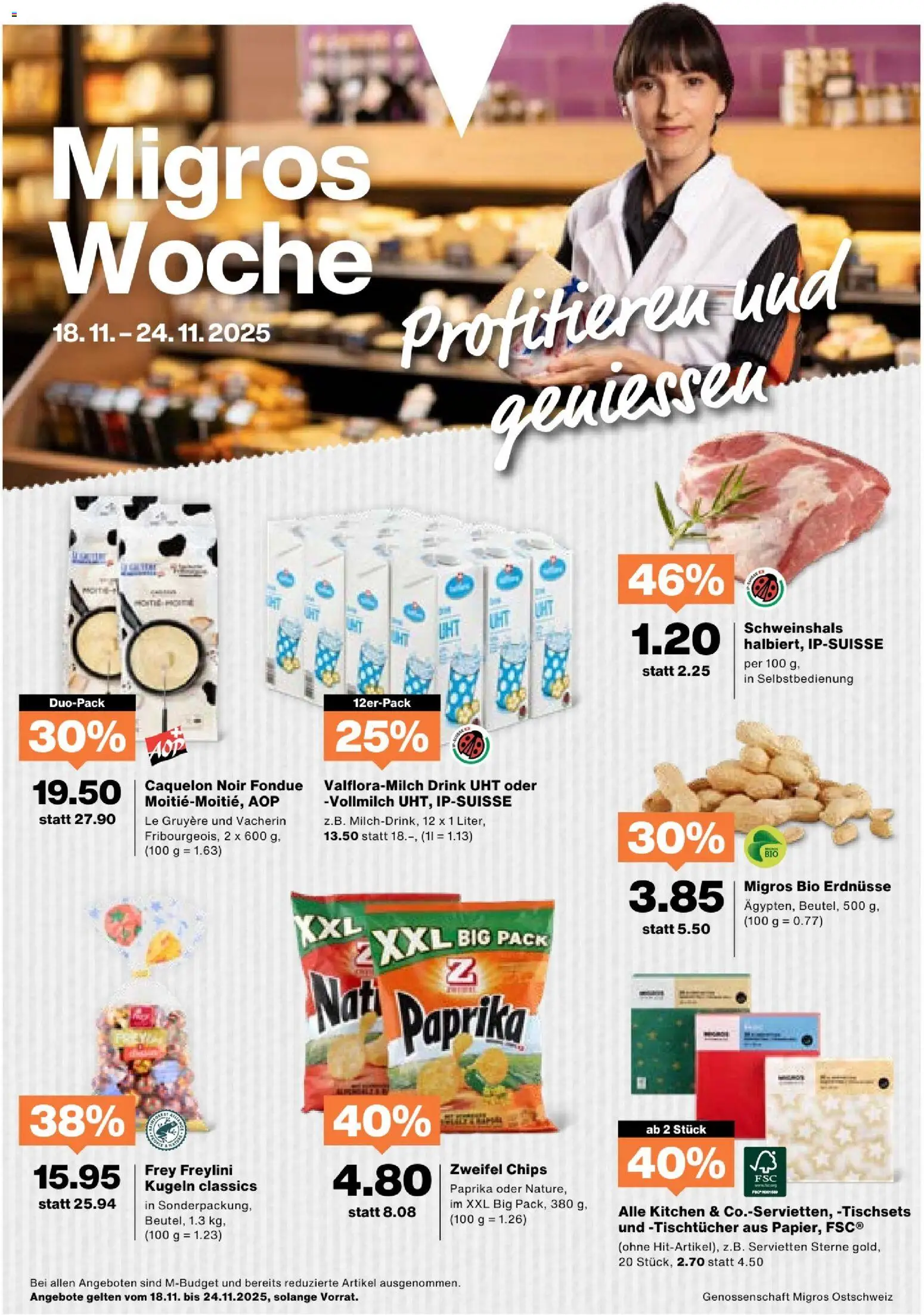 Migros Aktionen - Seite 1- gültig ab 18.11.2025