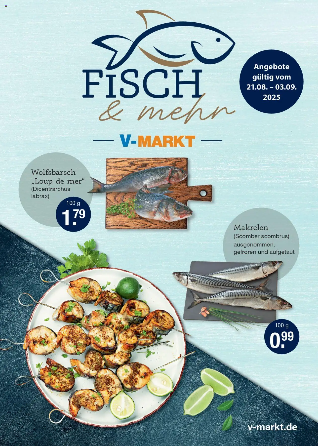 V-Markt  Fischangebote München - Seite 1 - gültig ab 21.08.2025