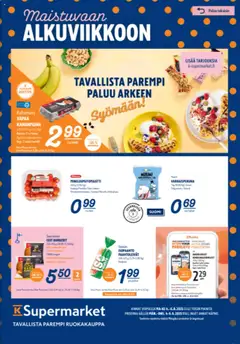 Esikatselu K-Supermarket tarjoukset voimassa alkaen 04/08/2025