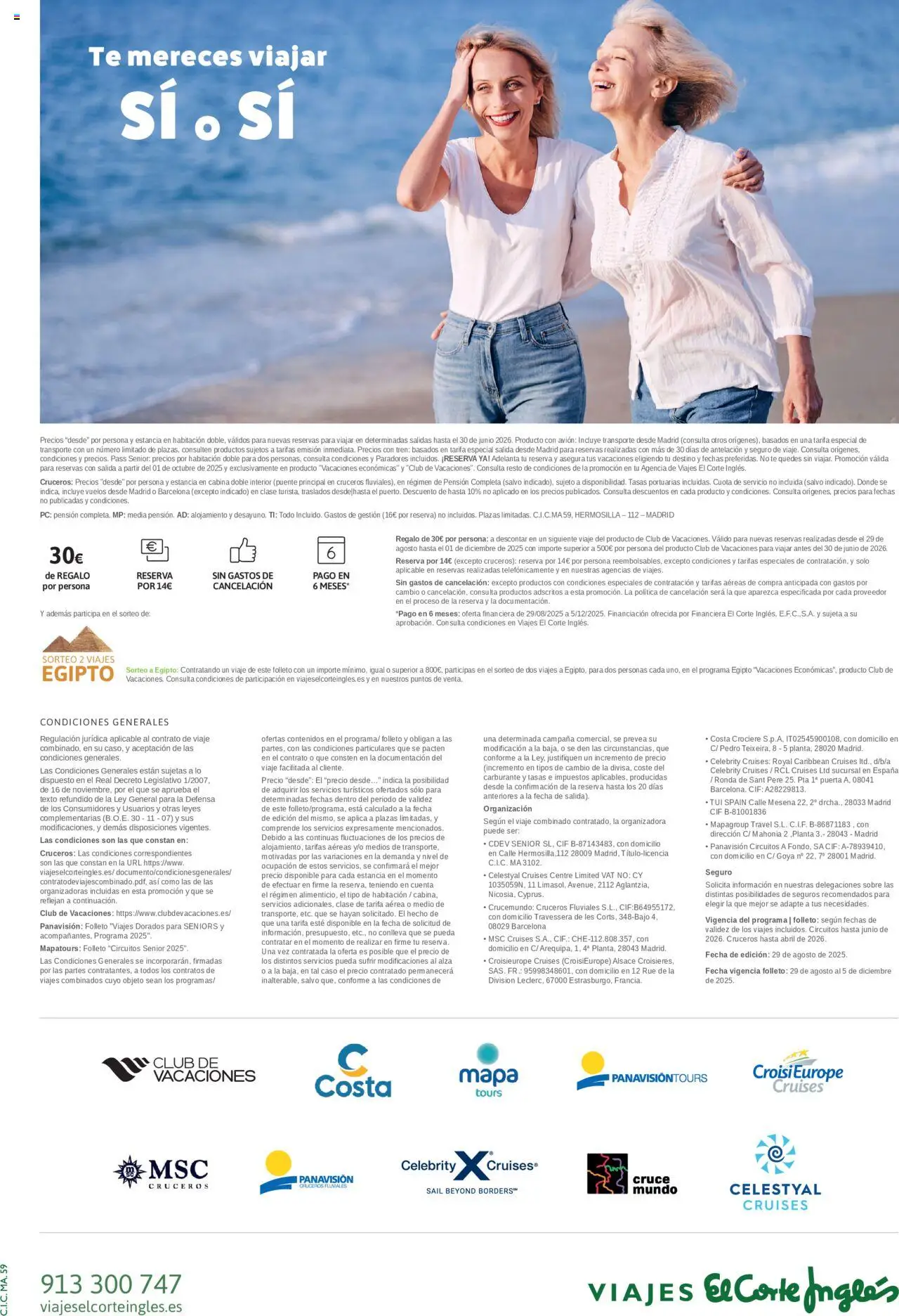 Viajes El Corte Inglés - Club de Vacaciones - Vacaciones Económicas - Página de 8 - Válido desde 01/09/2025