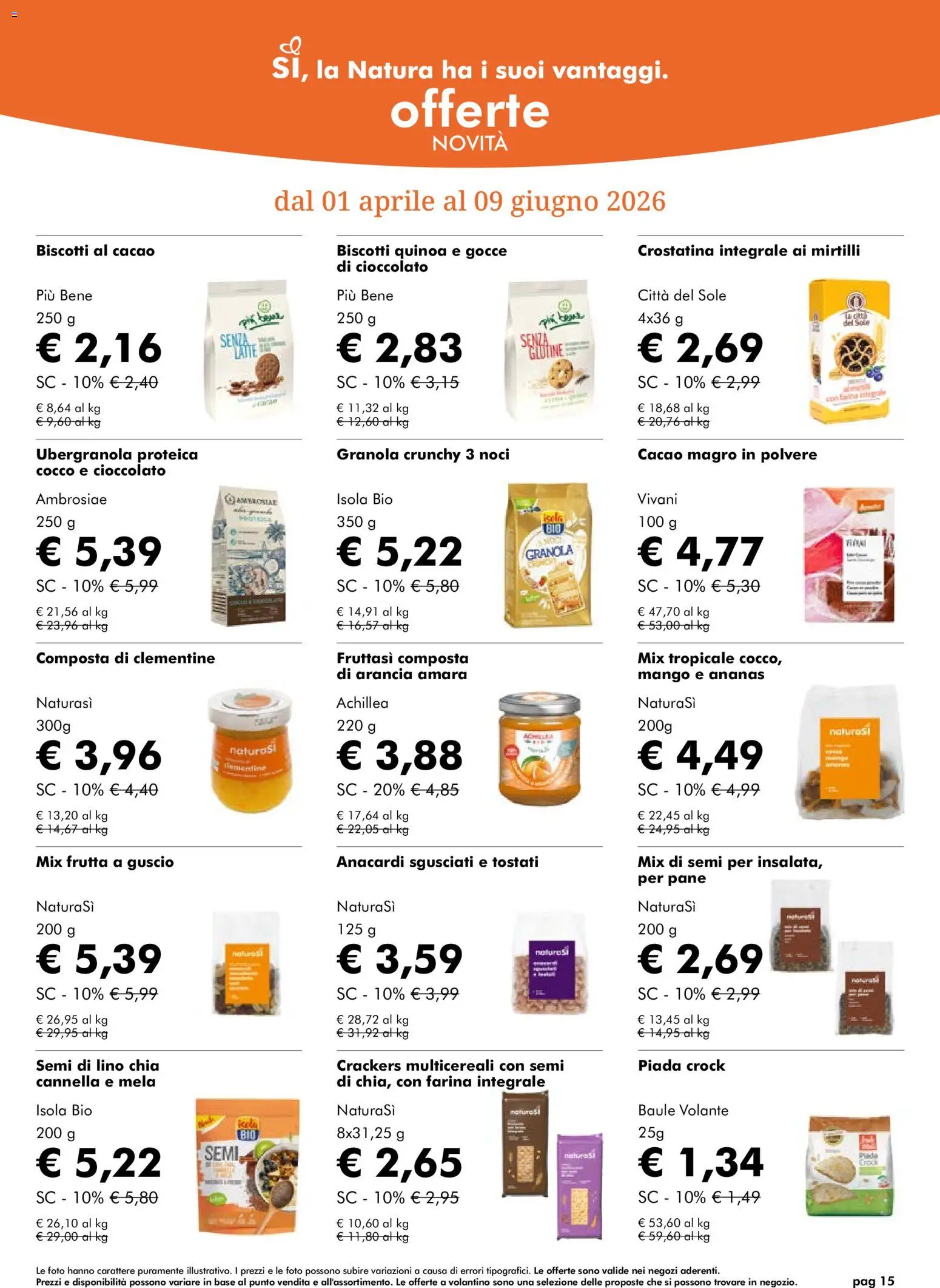 Natura Sì volantino - pagina 15 - valido dal 01/04/2026
