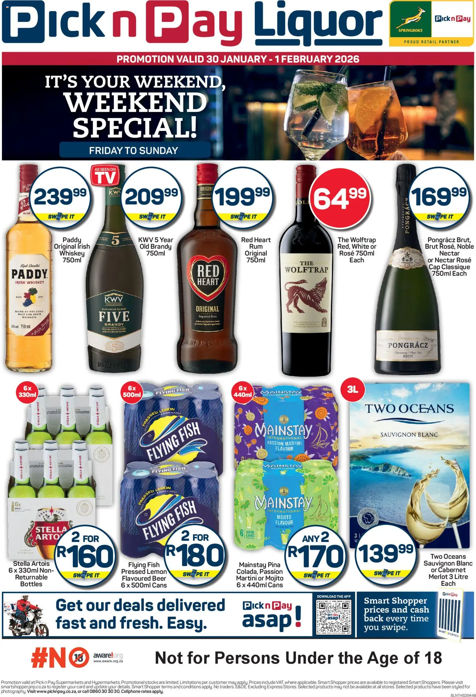 Pick n Pay - Liquor Weekend Specials - page 1- valid from 30/01/2026
