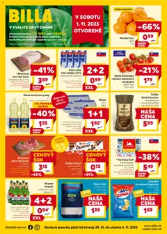 Billa leták platný od 29.10.2025